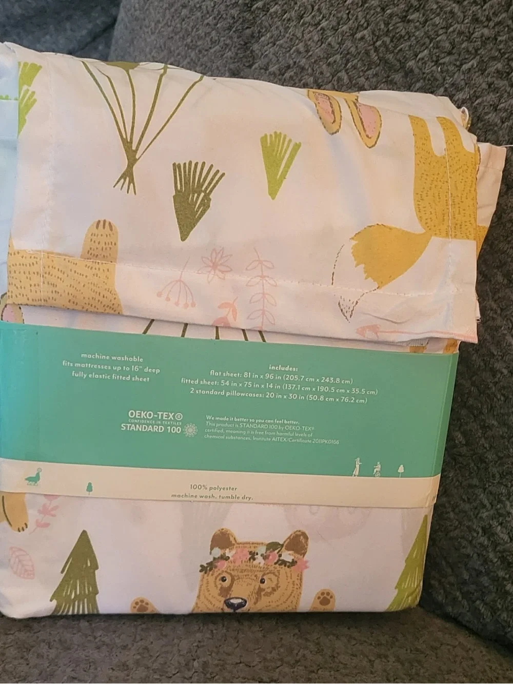 Pillowfort Woodland Whimsy Full Sheet Set